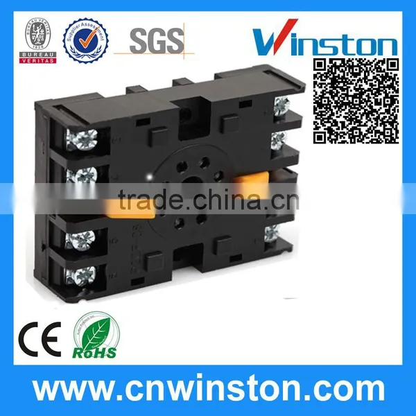 P2CF-08 Miniature Remote Car Ceramic Electric Rail Solid State Relay Socket With CE photo-2