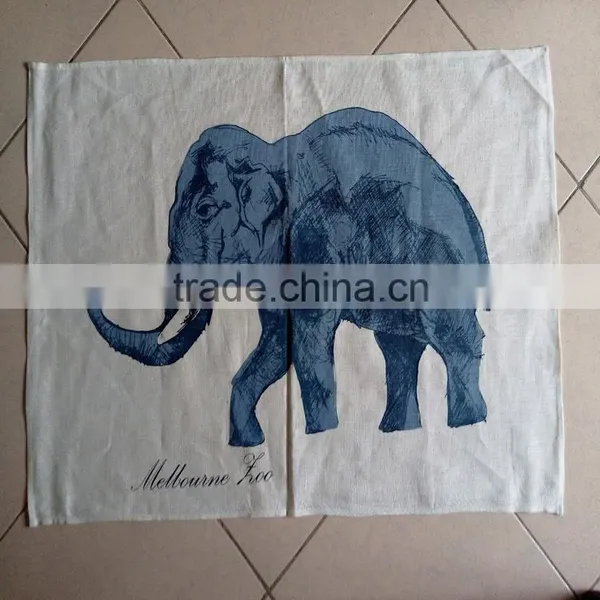 Kitchen Digital Printed Linen Tea Towel for Home Decorationl&gift,animal-giraffe Design-1 photo-6