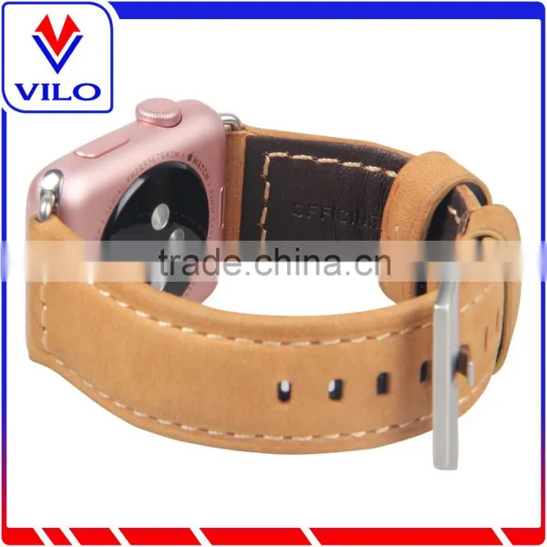 For Apple Watch Leather Loop Band,1:1 Original Magnetic Genuine Leather Loop Band for Apple Watch photo-4
