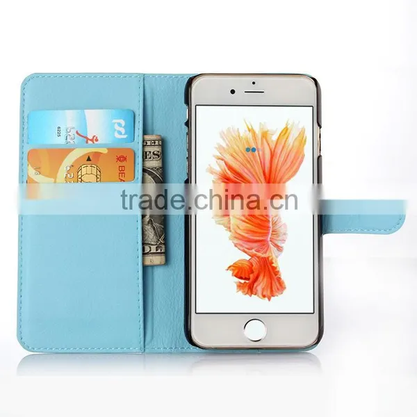 Luxury Crystal Classic Crystal Crazy Horse Grain Leather Case For Iphone 6s photo-5