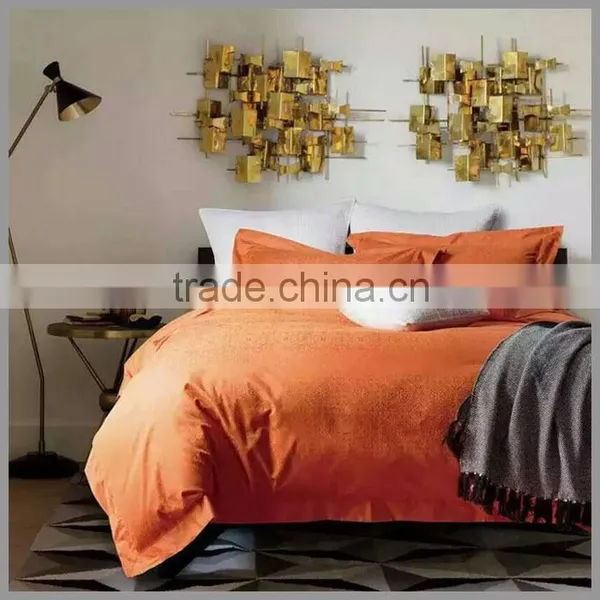 100%cotton Orange Dyed Jacquard Bedding Sets and Comforter Cover/classic Motif Duvet Cover and Pillow Covers /Hotel Duvet Cover