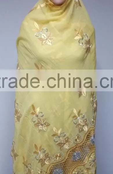 SCF-0120 Latest Design Nice Pattern Embroidery Soft Material High Quality Fashion Women Long Scarf for Clearence Sale photo-5