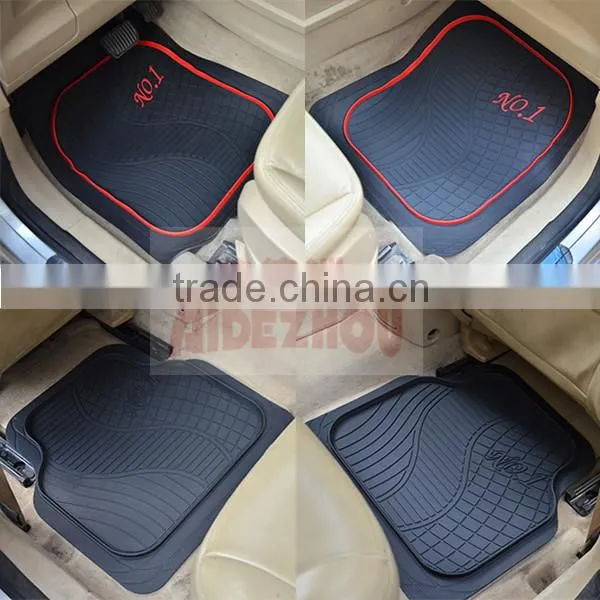Factory Wholesale 3D Rubber/PVC Branded Logo Full Set Universal Car Floor Mats photo-6