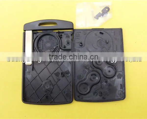 4 Buttons Keyless Entry Smart Remote for Renault Koleos Replacement Card Key Fob Shell photo-4