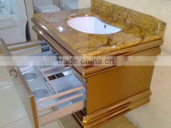 Modern Bathroom Stainless Steel Bathroom Vanity With Legs F-001 photo-4