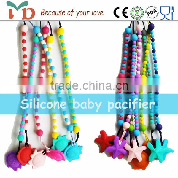 Top Sale in China Silicone Teething Beads Chain Cool Baby Pacifiers photo-5