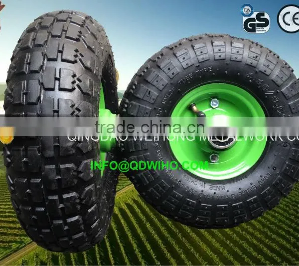 10 Inch3.50-4 Hot Sales Pneumatic Rubber Wheel