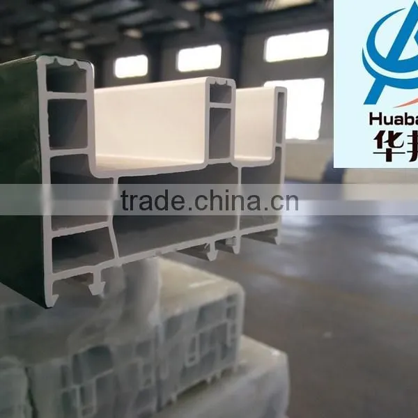 Three Tracks Frame 80mm/upvc Profile Window and Door/building Materials photo-2