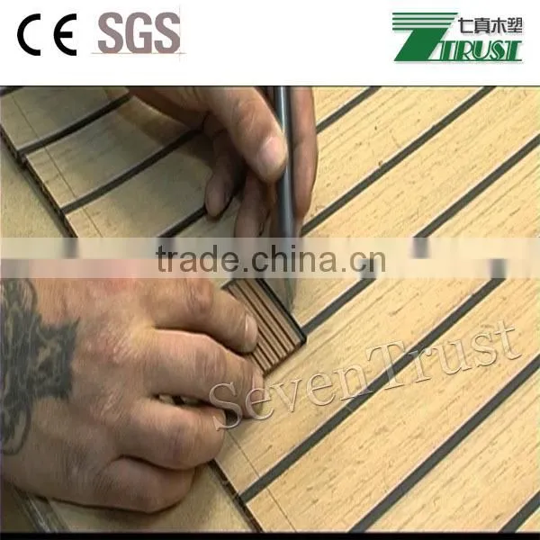 Marine Boat Yacht Synthetic Teak PVC 190*5mm Decking photo-6