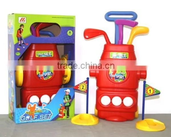 Promotional Plastic Golf Toy Set,Fashion Children Golf Play Game Toy,Outdoor Sport Toy