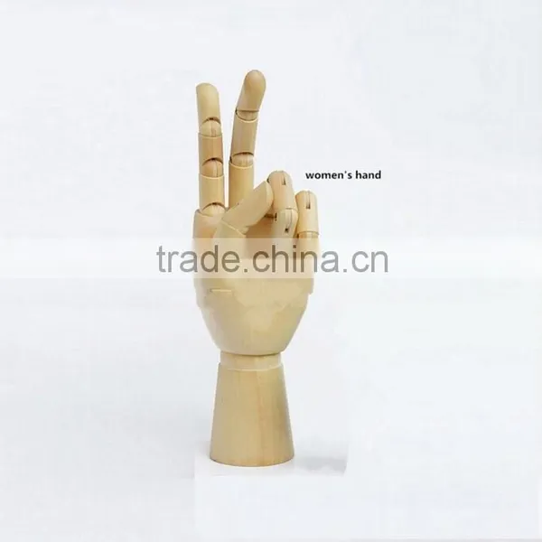 Novelty Cartoon Joint Wooden Hand for Decoration,Lovely Jointed Mannequin Hand Wood Doll Collectible Toys Free Shipping photo-3
