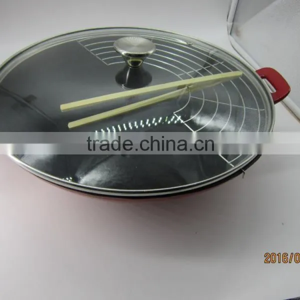 Cast Iron Round Roaster, Porcelain Enameled Cast Iron Cookwares, Cast Iron Enamel Coat Pots, Cast Iron Woks, photo-2
