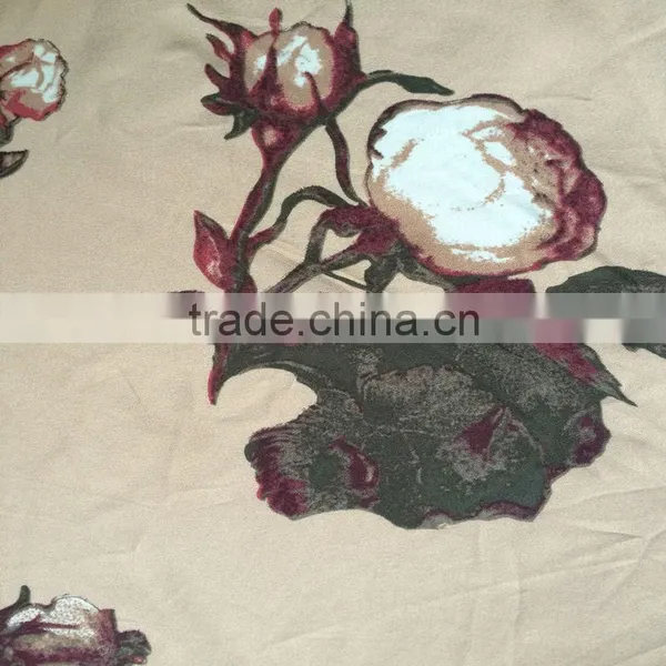 China Apparel Fabric Mill 100% Printed Rayon Dobby Fabric