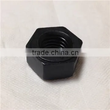 High Quality 2h Heavy Hex Nut Black Color Carbon Steel photo-5
