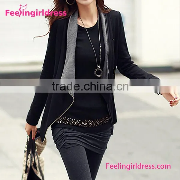 Latest Design Fashion Black Lady Blouse & Top Quality Choice Most Popular
