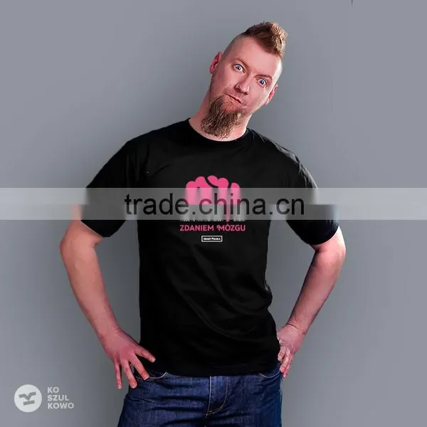 2016 Male T-shirt for Men Design Printed Logo Slogan Screenprint Transfer DTG OEM Service