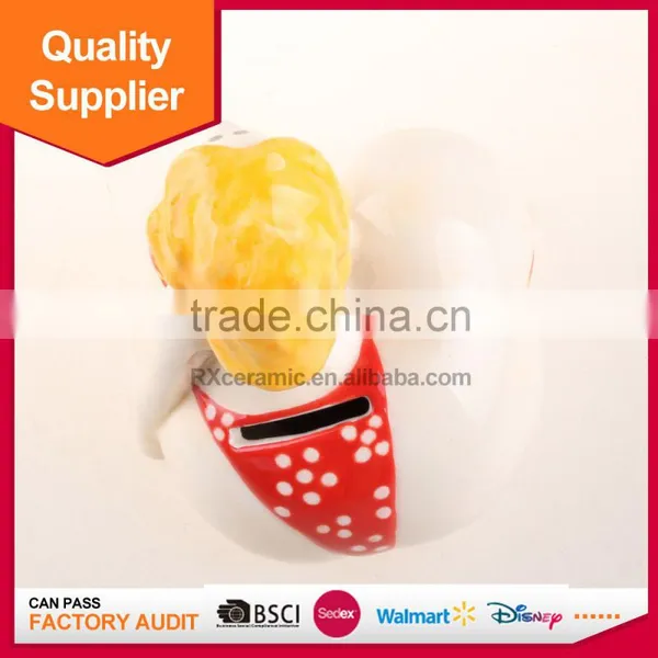 Wholesale Delicate Fancy Coin Bank Handprinting Ceramic Coin Box photo-2