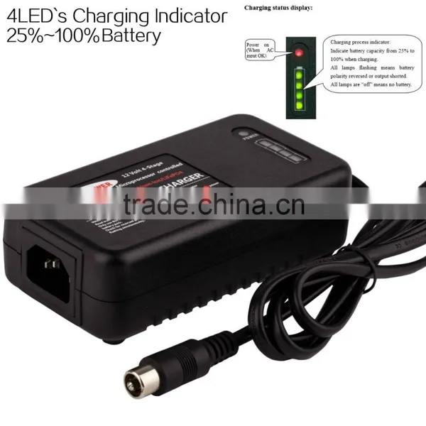 Car Motorbike Golf Trolley Boat Intelligent Maintenance 14.6V 3.3A Battery Charger photo-3