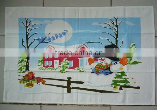 Printed Dish Towel Party Gift Towel Kitchen Towel Set 100% Cotton photo-4