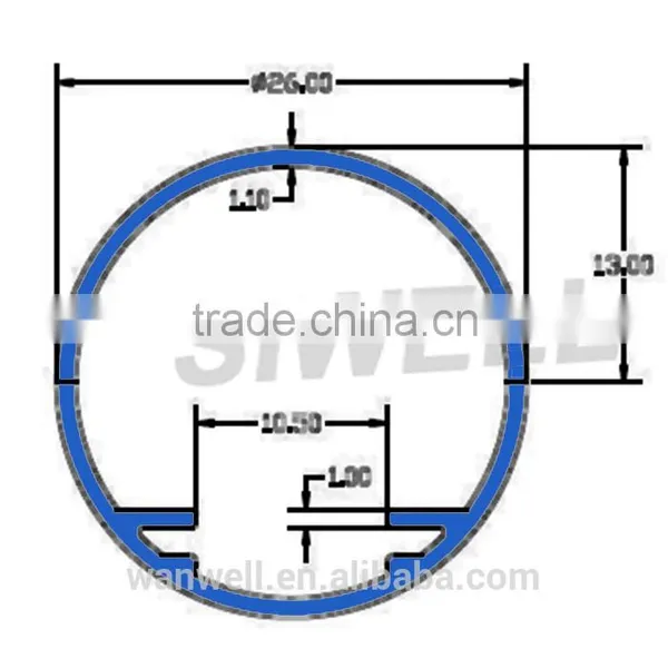 LED PC light LED diffuser tube profile mould die