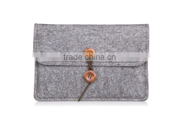 Wooden Felt Bag for Tablet Pad and Tablet Mini Pad Bag