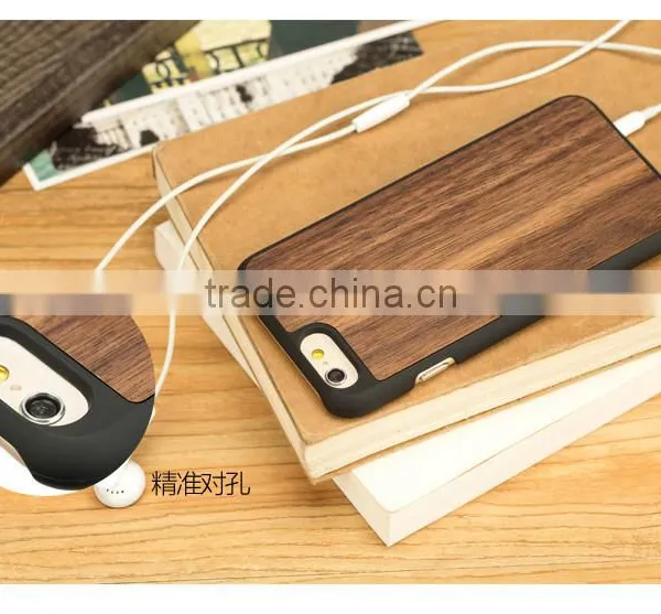 Eco-Friendly Natural Wood Phone Case PC Walnut Wood for IPhone 6/6S photo-3