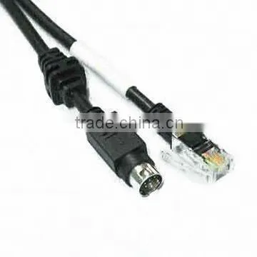 DIN Cable Assemblies with Nine-pin Mini DIN to 4P4C Plugs