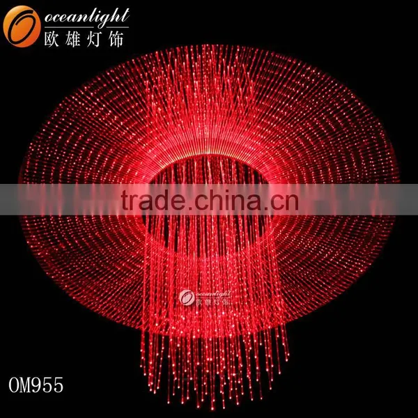 Two Layers Rectangle Fiber Optic Bedroom Decorative Fancy Light Lighting Om184 photo-4