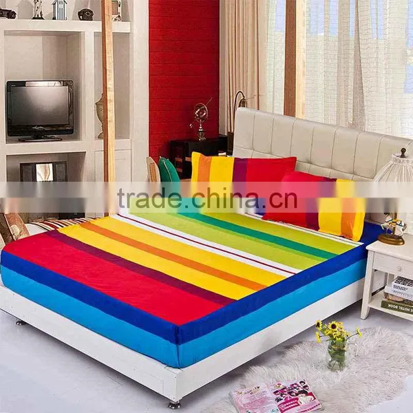 Factory Price Luxury Polyester King Size Waterproof Single Bed Fitted Sheet photo-3