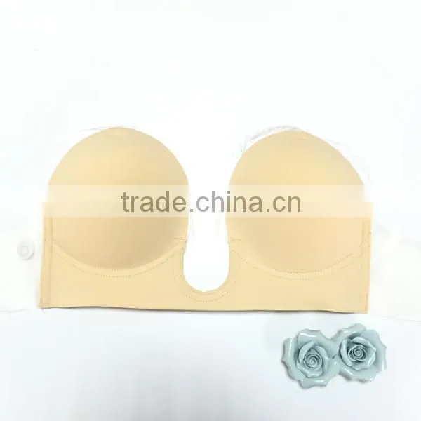 Hot Sell High Quality Night Dress Wholesale Woman Underwear Sexy Invisible Breathable Strapless Self Adhesive Silicon Bras photo-4
