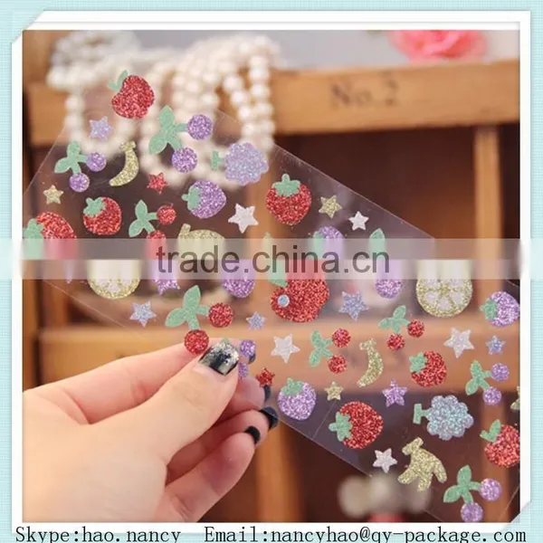Glitter Sticker Sheet ,glitter Vinyl Sticker photo-2