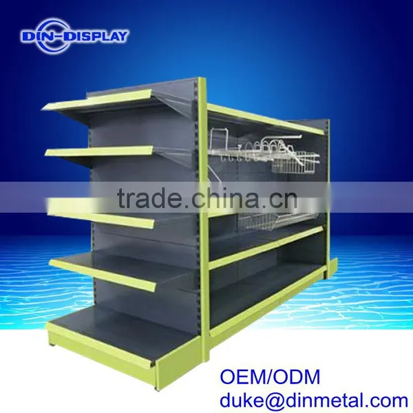 Supermarket Metal Shelf Supermarket Display Stand Store Gondola Rack photo-2