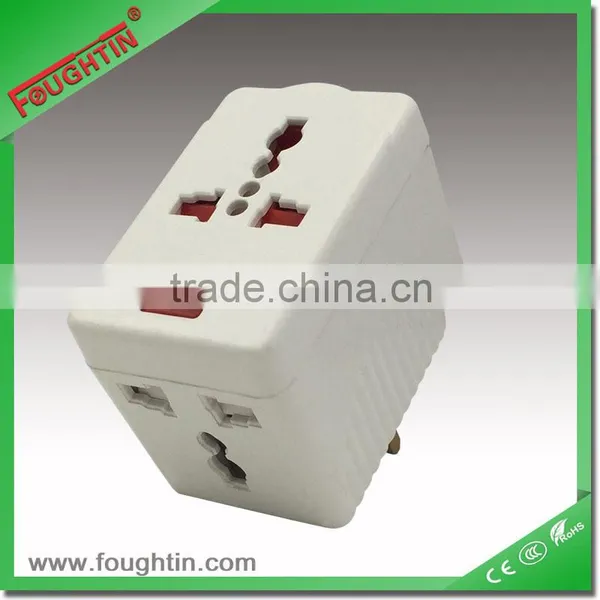 World Travel Adaptor 13A Multi Function Socket Adaptor With Fuse and Light photo-2