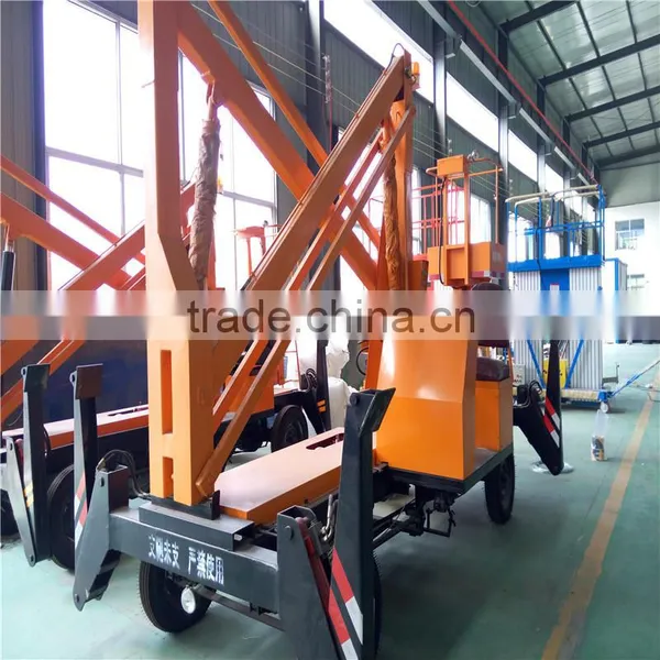 10.5M Diesel Engine &380V Electricity Double Used Multifunctional Crank Arm Type Hydraulic Movable Lifting Platform photo-2