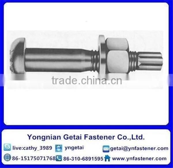 Steel Structure With High Torsional Shear Strength Hexagon Head Bolts photo-4