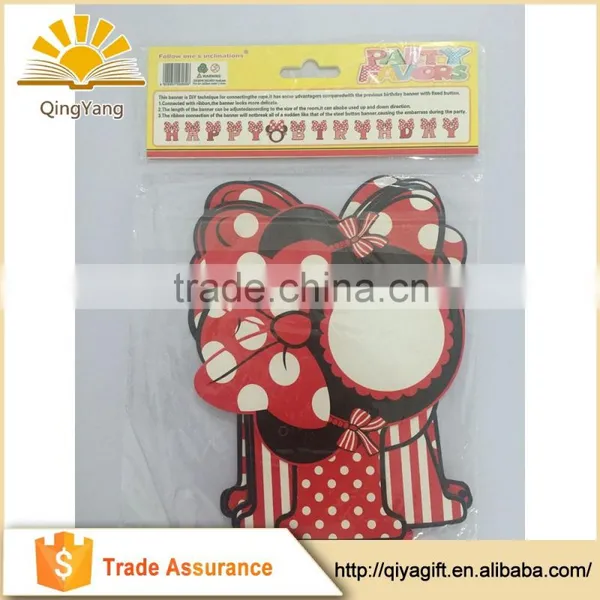 Mickey Birthday Party Custom Paper Banner Party Decorations photo-3