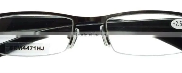 Bulk Wholesale Metal Half Frame pc Temple Mens Reading Glasses photo-2
