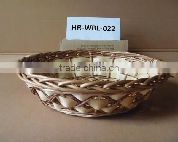 Colorful Handmade Willow Basket Sets With Handle for Fruit or Food photo-6
