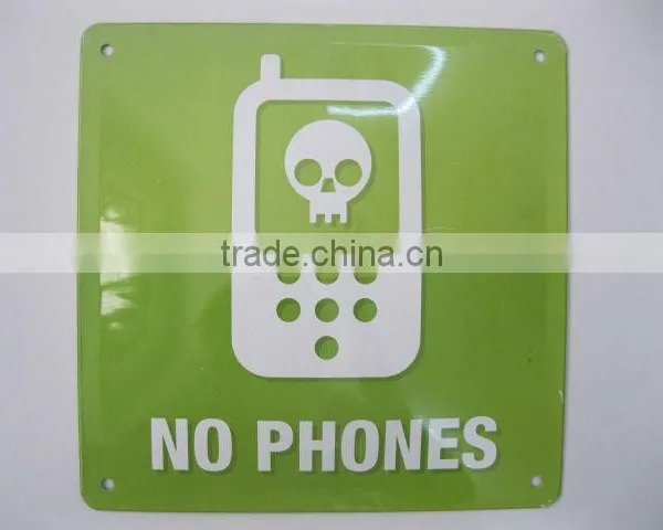 Cangnan Warning Enbossed Metal Sign