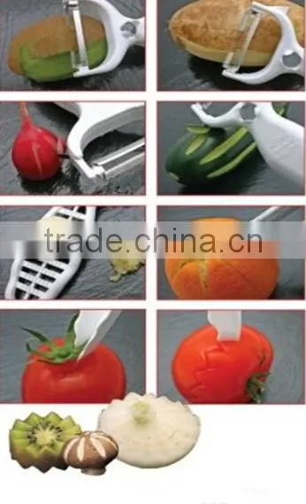 6 in 1 Multifunction Kitchen Apple Corer Potato Turbo Peeler Cutter Slicer Shredder Grater With Plastic Block photo-2