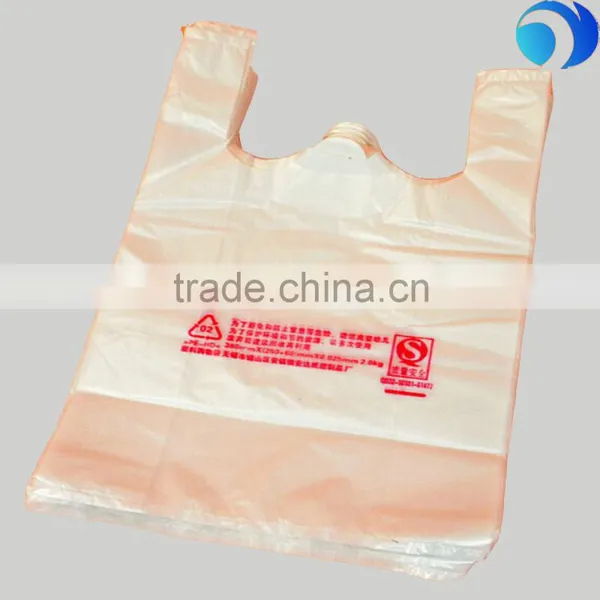 2% EPI Biodegradable Custom Printed Plastic T-shirt Type Charity Bags photo-5