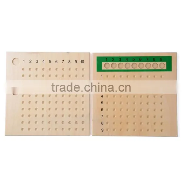 Wooden Math Toy Montessori Multiplication Bead Board photo-5
