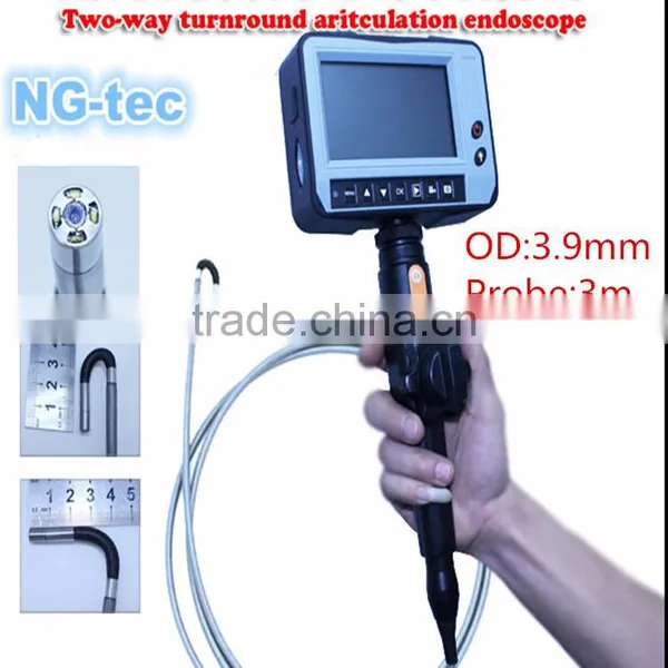 2ways Articulating 3.9m Industrial Flexible Visual Endoscope photo-2