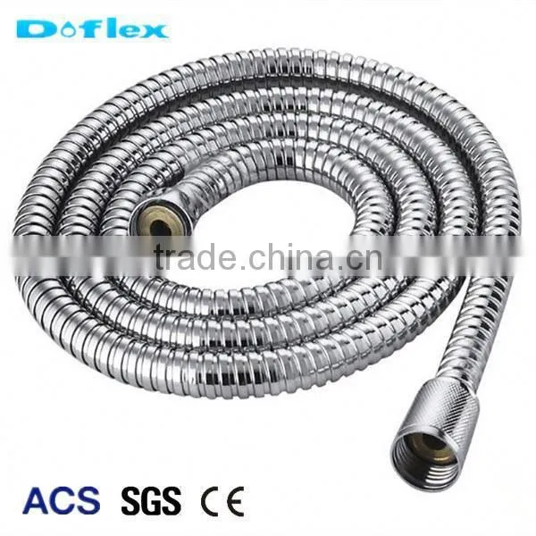 Doflex New Design Fashion Style ACS SGS CE Certificated High Pressure 14mm Double Lock Stainless Steel Shower Hose