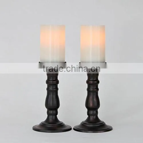 Ivory Flameless Pillar Candles With Timers photo-4