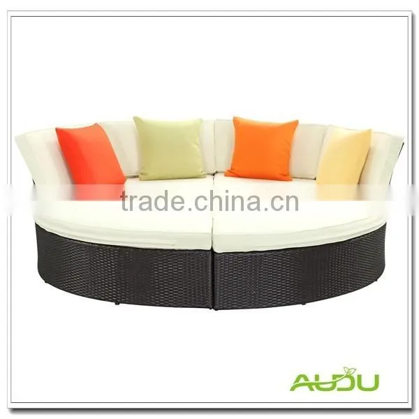 Audu Garden Furniture Sets Wicker Round Sun Bed,Round Daybed photo-6