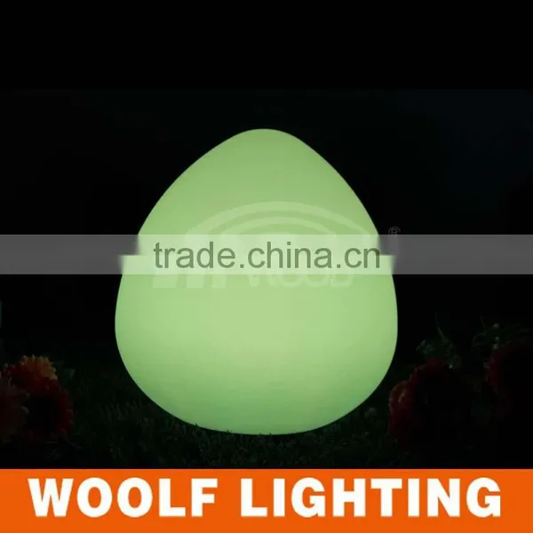 PE Plastic Rechargeable 16 Colors RGB Waterproof LED Peach Light photo-4