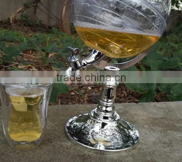 Factory Price Pour Wine Device of Tellurion Shape, Globe Pouring Appararus Wine Rack Water Dispenser Beverage Machine photo-5