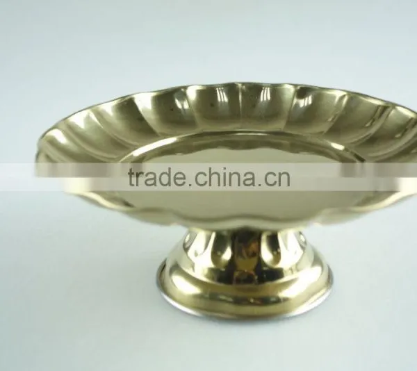 Tribute Tray /stainless Steel Wedding Serving/golden Candy Dishes photo-4