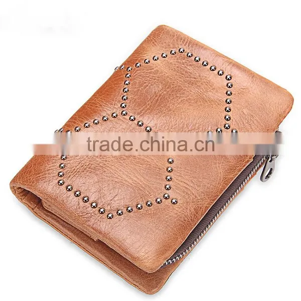 Wholesale Large Capacity Clutch Bag Men Purse Leather Wallet With Rivet photo-3